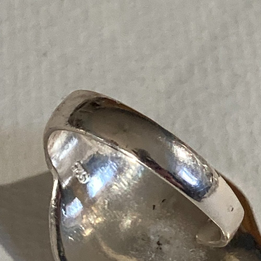 Lovely Delicate Sterling Silver Leaf Ring, Open S… - image 5